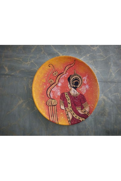 Wooden Wall Decor Plate - Multicolor Wooden Wall Decor Plate - Multicolor